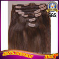 Virgin Brazilian Hair Clip in Hair Extensions for Black Women